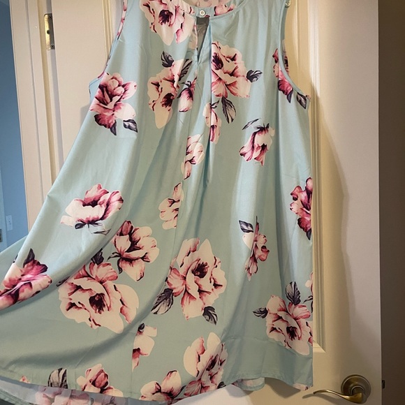 XXL NWOT light blue floral summer dress - Picture 3 of 4